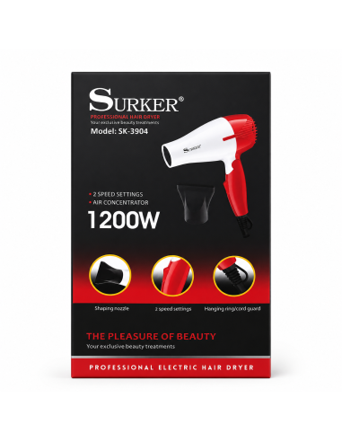 SECADOR DE VIAJE 1200W SK-3904  SURKER
