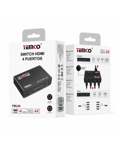 SWITCH HDMI 4 PUERTOS YWL04 TEMCO 2