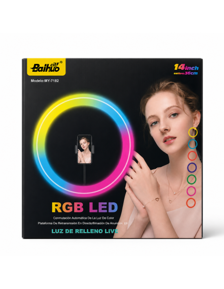 ARO LUZ 14" COLORES