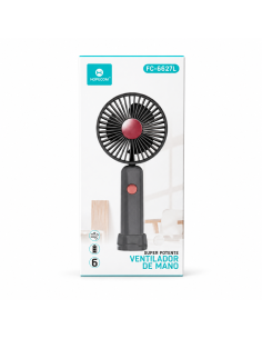 Mini Ventilador Portátil TEMCO FC-6627L Recargable 2
