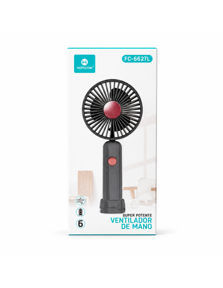 Mini Ventilador Portátil TEMCO FC-6627L Recargable
