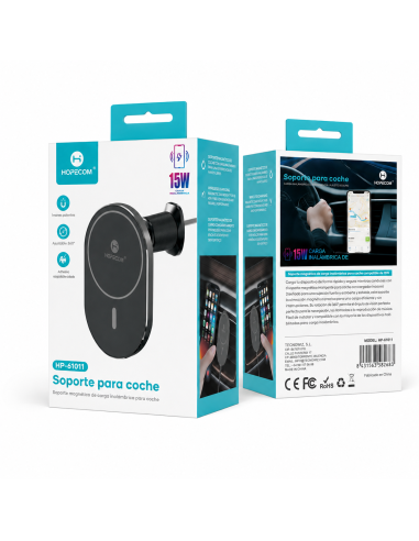 Cargador coche inalámbrico 15W HOPECOM HP-61012