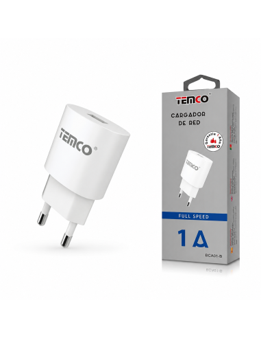 CARGADOR DE RED 1A BCA01-B  TEMCO