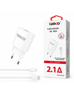 CARGADOR V8 2.1A BCA02-2M-B TEMCO