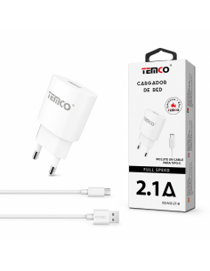 CARGADOR TYPE C 2.1A BCA02-2T-B  TEMCO