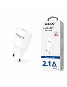 CARGADOR DE RED 2.1A BCA02-B TEMCO