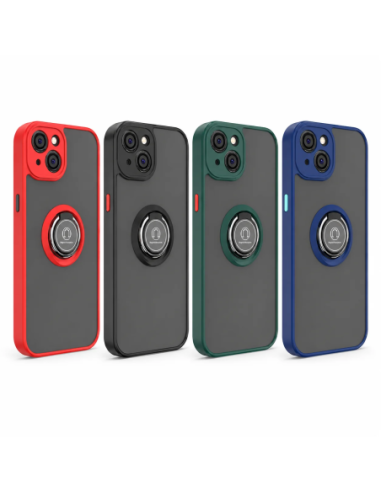 Funda magnética con anilla y soporte para Apple iPhone 14 Plus