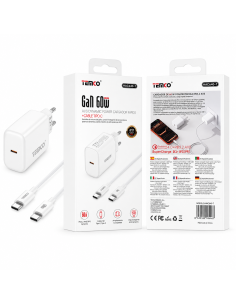 CARGADOR TIPO C 60W C/CABLE HAC640-T TEMCO