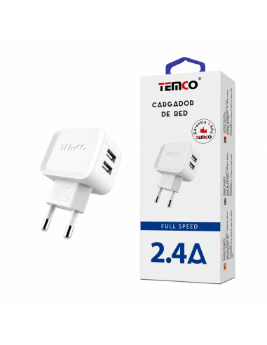 CARGADOR 2.4A BCA03-B TEMCO
