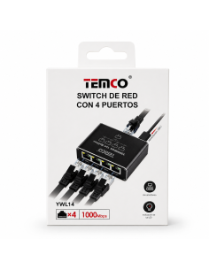 SWITCH DE RED CON 4PUERTOS YWL14 TEMCO