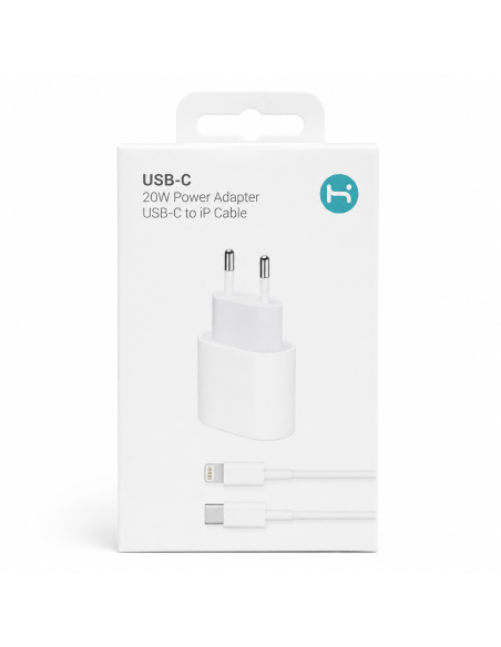 CARGADOR USB-C 20W +CABLE IP TC-02 H