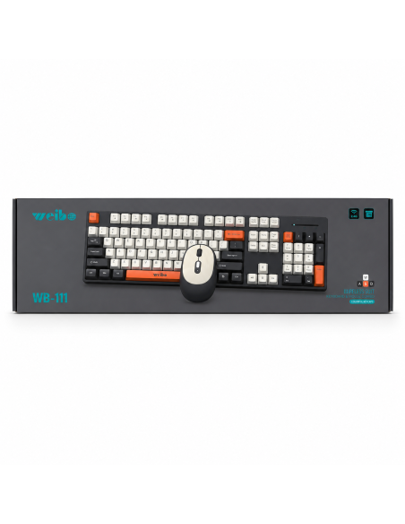 KIT TECLADOR Y RATON INALMABRICO WB-111 WEIBO