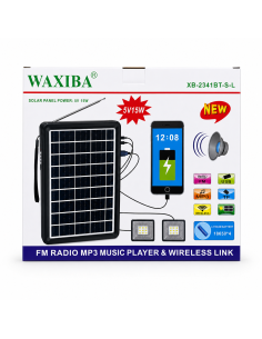 PLACA SOLAR 5V15W XB-2341BT-S-L WAXIBA