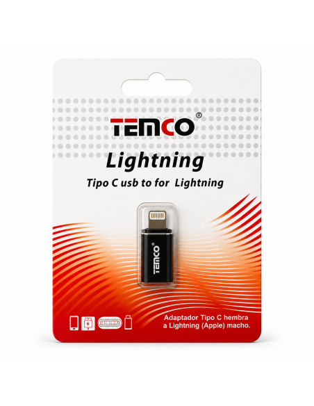 ADAPTADOR TYPO C A IOS T-L-P TEMCO
