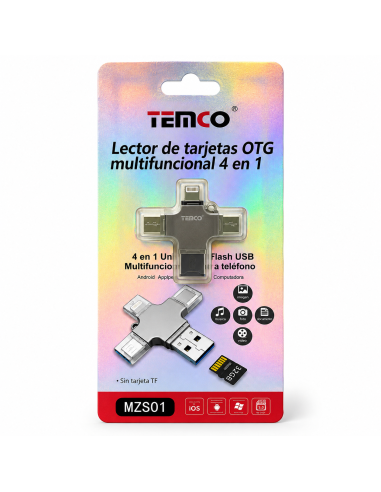 ADAPTADOR OTG 4EN1 MZS01 TEMCO