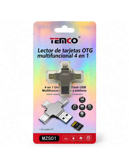 ADAPTADOR OTG 4EN1 MZS01 TEMCO