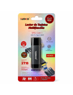LECTOR TARJETA SD 5 EN 1 HDK05 TEMCO