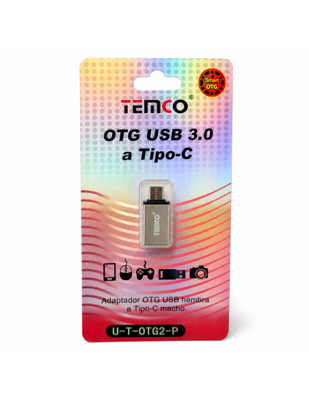 ADAPTADOR OTG TYPO-C U-T OTG2  TEMCO