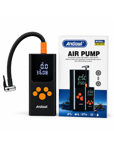 Inflador digital ANDOWL Q-CQ116 portátil sin cables