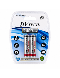 2PILAS RECARGABLE AA 1400MAH *MAD*
