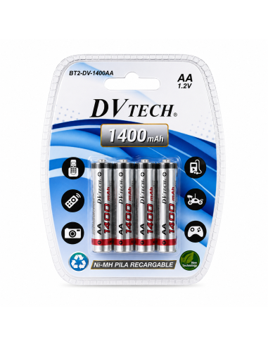 4PILAS RECARGABLE AA 1400MAH *MAD*