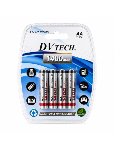 4PILAS RECARGABLE AA 1400MAH *MAD*