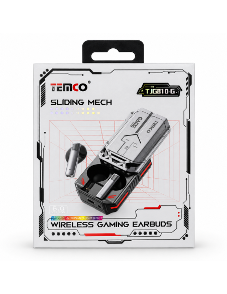 Auriculares gaming TEMCO TJG810-G inalámbricos con estuche