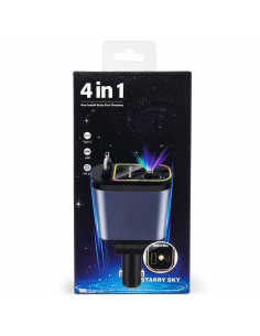 CARGADOR DE COCHE 4IN1 CON LUZ B1*OFERTA*