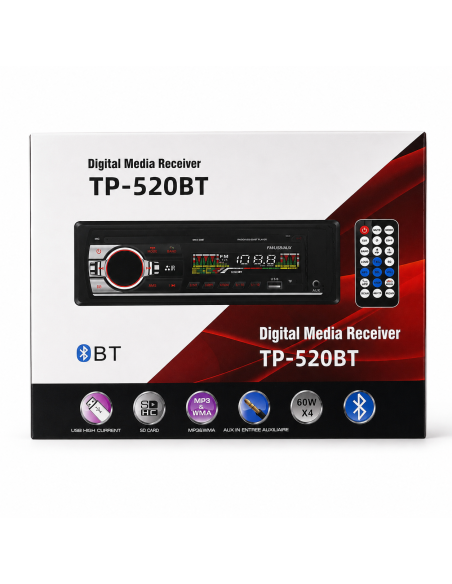 RADIO ESTERREO PARA COCHE TP-520BT