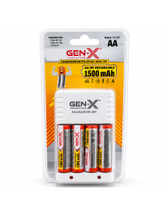 CARGADOR CON PILA AA 1500MAH GEN-X *MAD*