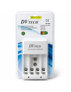 CARGADOR PARA PILA AA/AAA DV TECH *MAD*