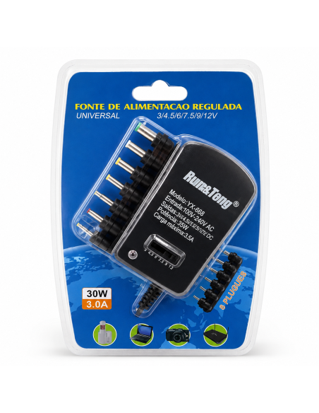 CARGADOR UNIVERSAL 30W 3.0A