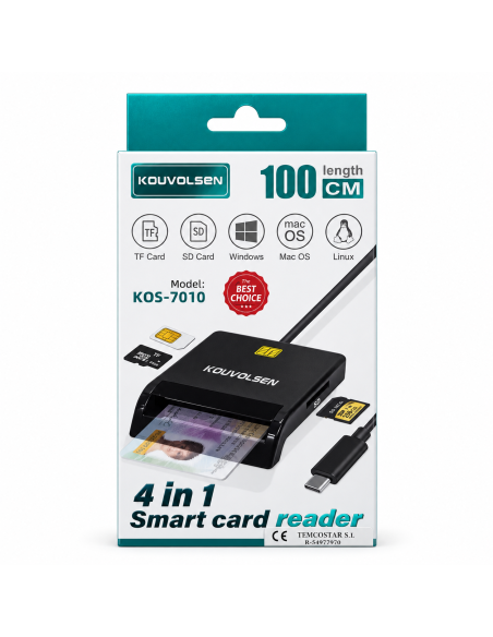 LECTOR TARJETA 4IN1 KOS-7010
