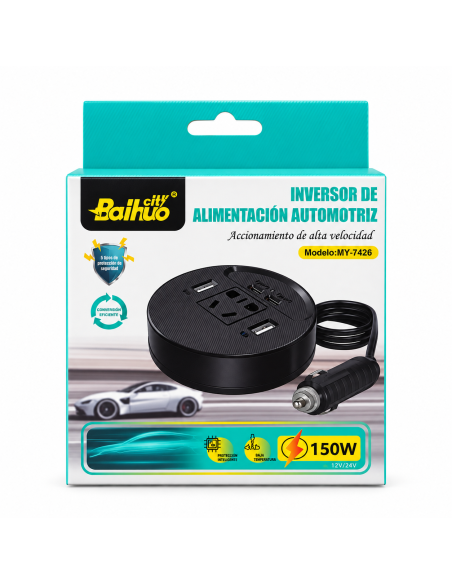 INVERSOR DE ALIMENTACION COCHE MY-7426