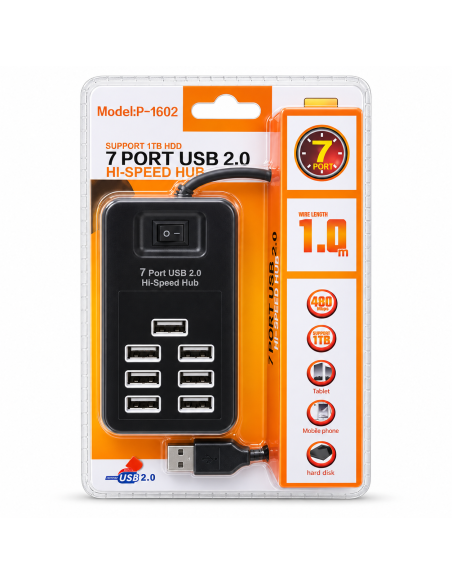 USB HUB 7PORTS P-1602