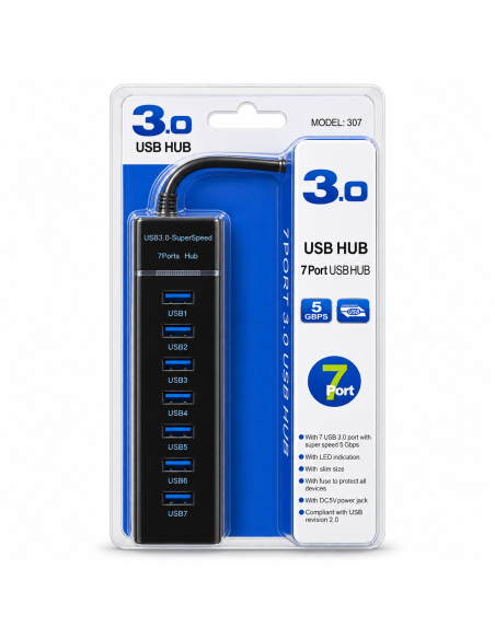 HUB USB 7 PORT 3.0