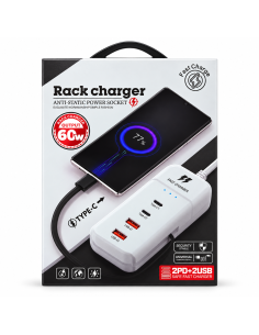 CARGADOR 2PD+2USB 60W JG-01