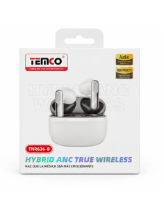 Auriculares TEMCO TNR636-B con ANC y Bluetooth 6.0 2