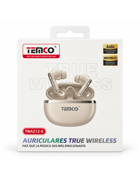 Auriculares TEMCO TNA212-E True Wireless ANC