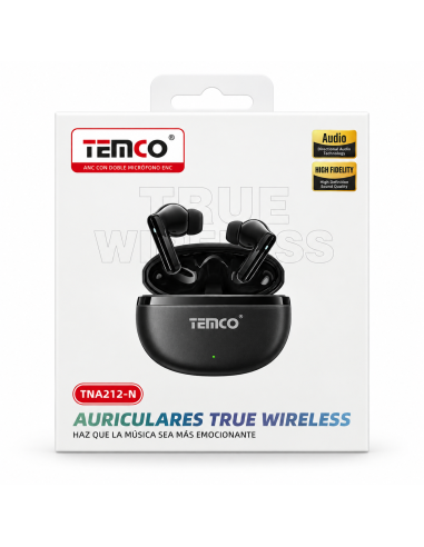 Auriculares TEMCO TNA212-N True Wireless ANC