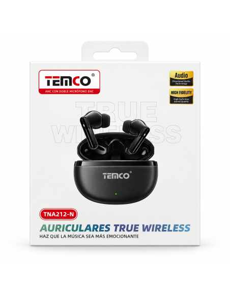 Auriculares TEMCO TNA212-N True Wireless ANC