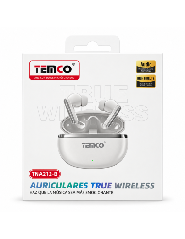 Auriculares TEMCO TNA212-B Bluetooth 6.0 ANC | Compra