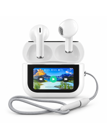 Auriculares TEMCO TGP-712 con estuche pantalla táctil LCD
