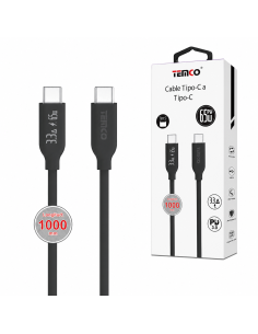 CABLE TYPO-C A C 65W 1M CTC65103-N TEMCO
