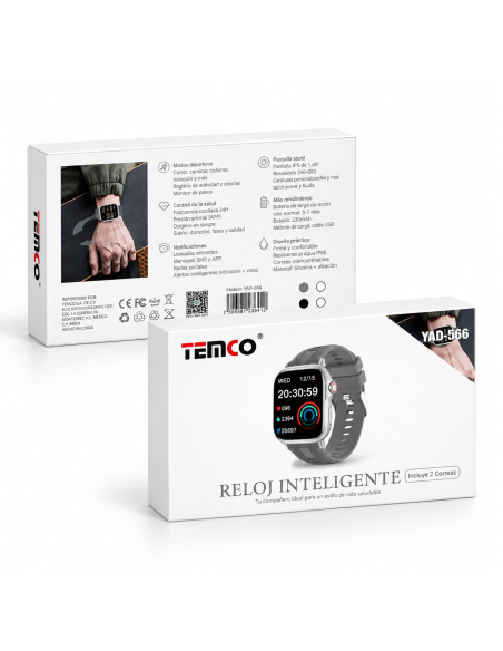 Reloj digital TEMCO YAD-566 con pantalla táctil