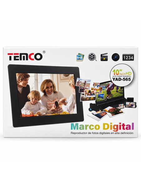 Marco Digital TEMCO YAD-565 con Pantalla HD de 10"