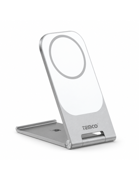 Base Cargador Inalámbrico TEMCO 15W Magnético Plegable