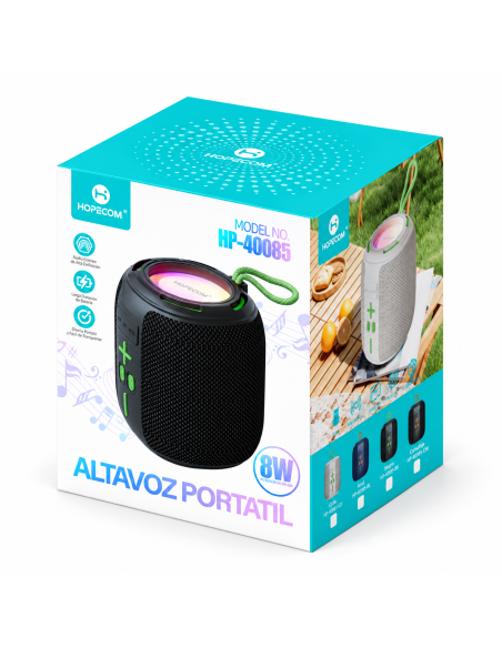 Altavoz Bluetooth TEMCO HP-40085 8W portátil