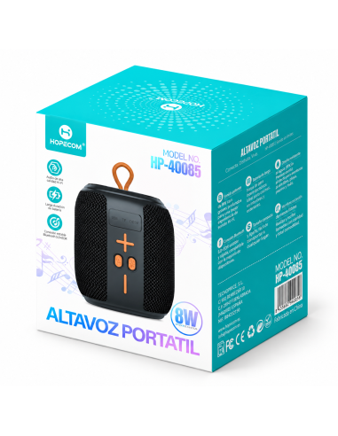 Altavoz Bluetooth TEMCO HP-40085 8W portátil