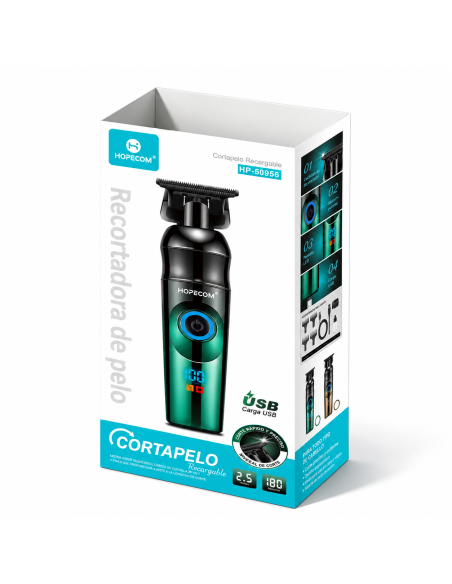 Recortadora de pelo HOPECOM HP-50956 | Carga USB